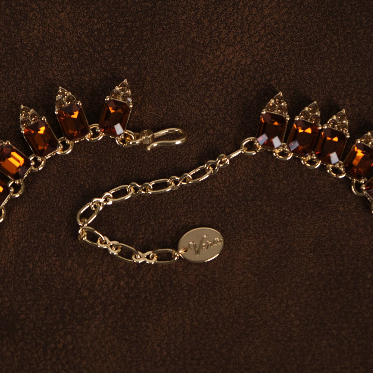GirlyPirateCo - Vintage Elegant 18K Gold Plated Crystal Choker Necklace