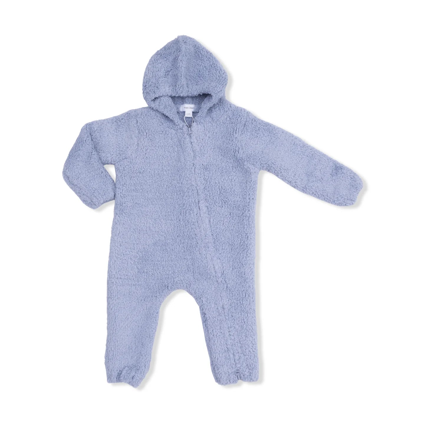 Dusty Blue Hooded Romper