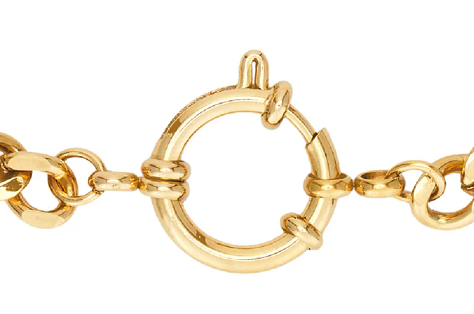 HoopLa - Full Circle Charm Collector Amulet Necklaces 18K PVD Gold 