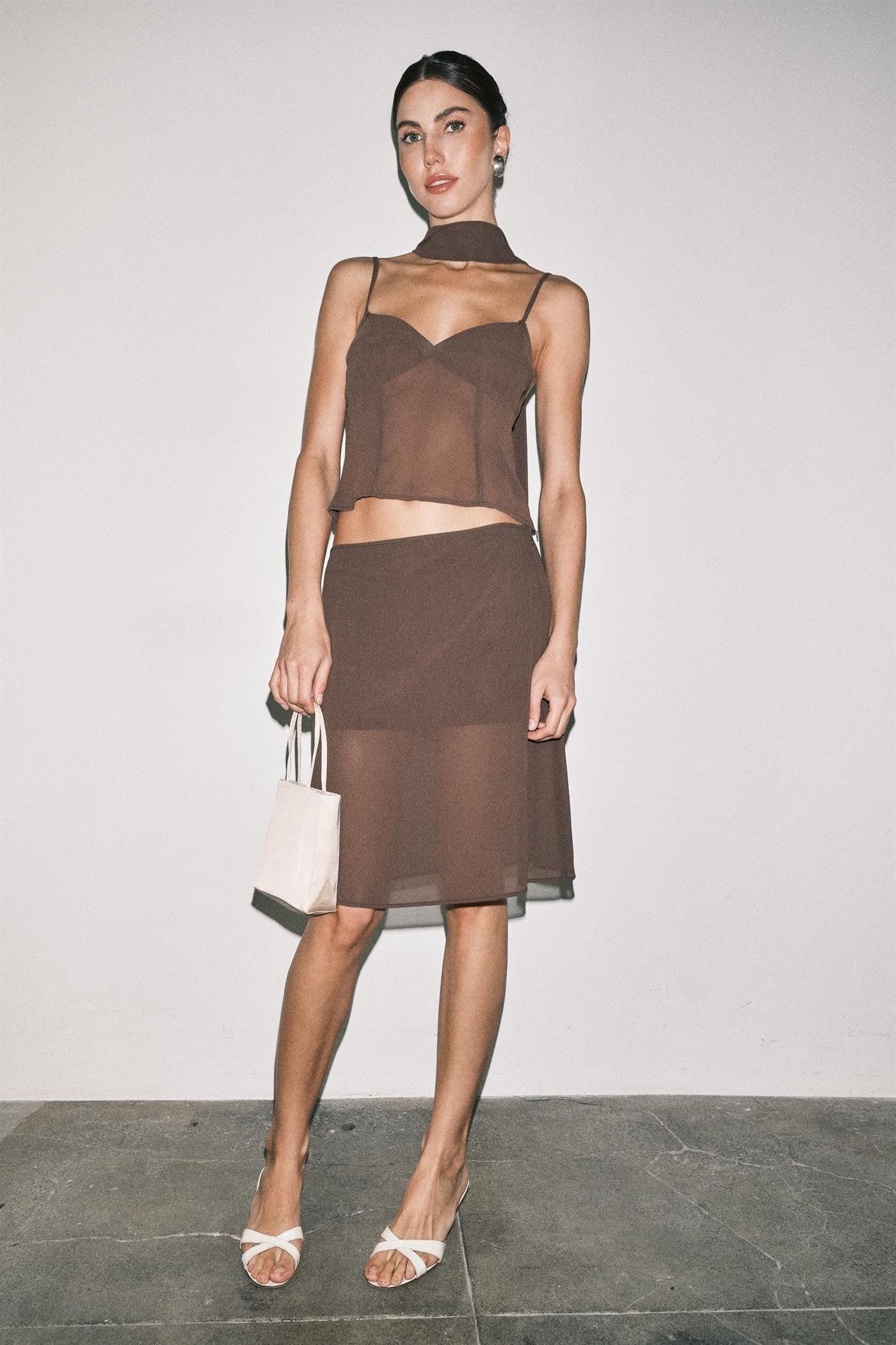 Mirabelle Sheer Midi Skirt Set