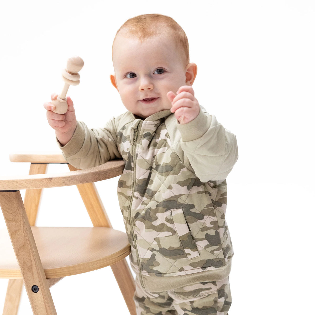Camo Viscose from Bamboo  Bomber Jacket