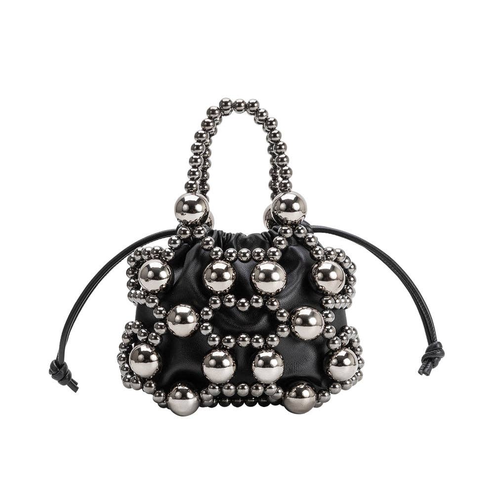 Melie Bianco - Bobby Black Vegan Leather Top Handle Bag