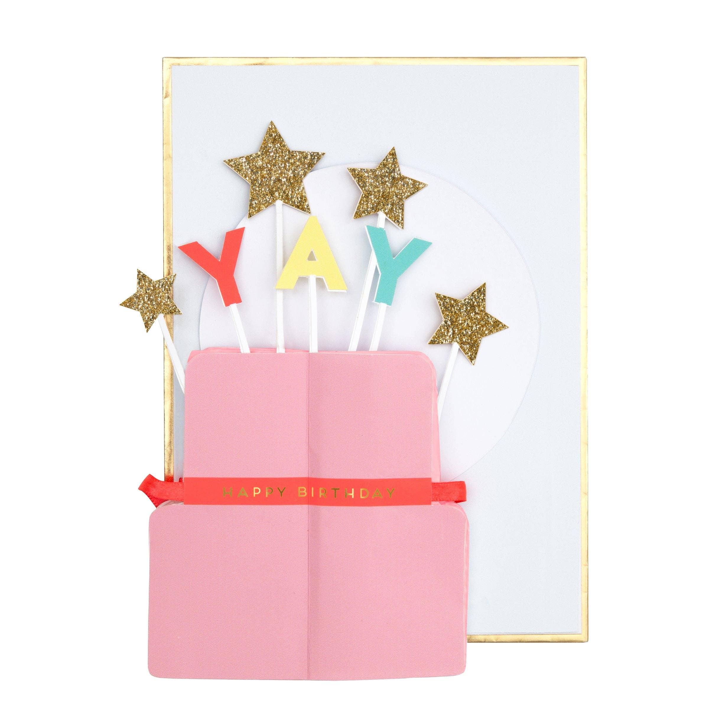 Meri Meri - Yay! Cake Stand-Up Birthday Card