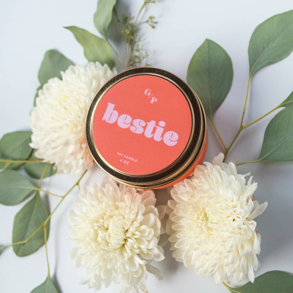 GP Candle Co. - Bestie Just Because 4 oz. Candle Tin
