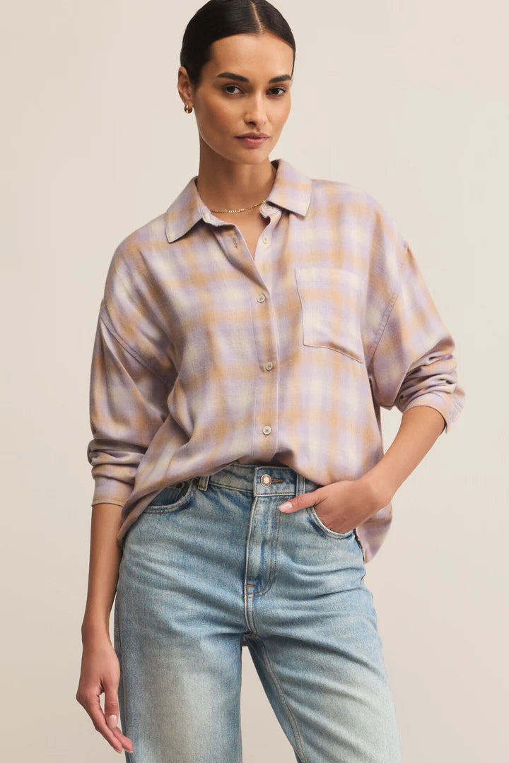 River Plaid Button up