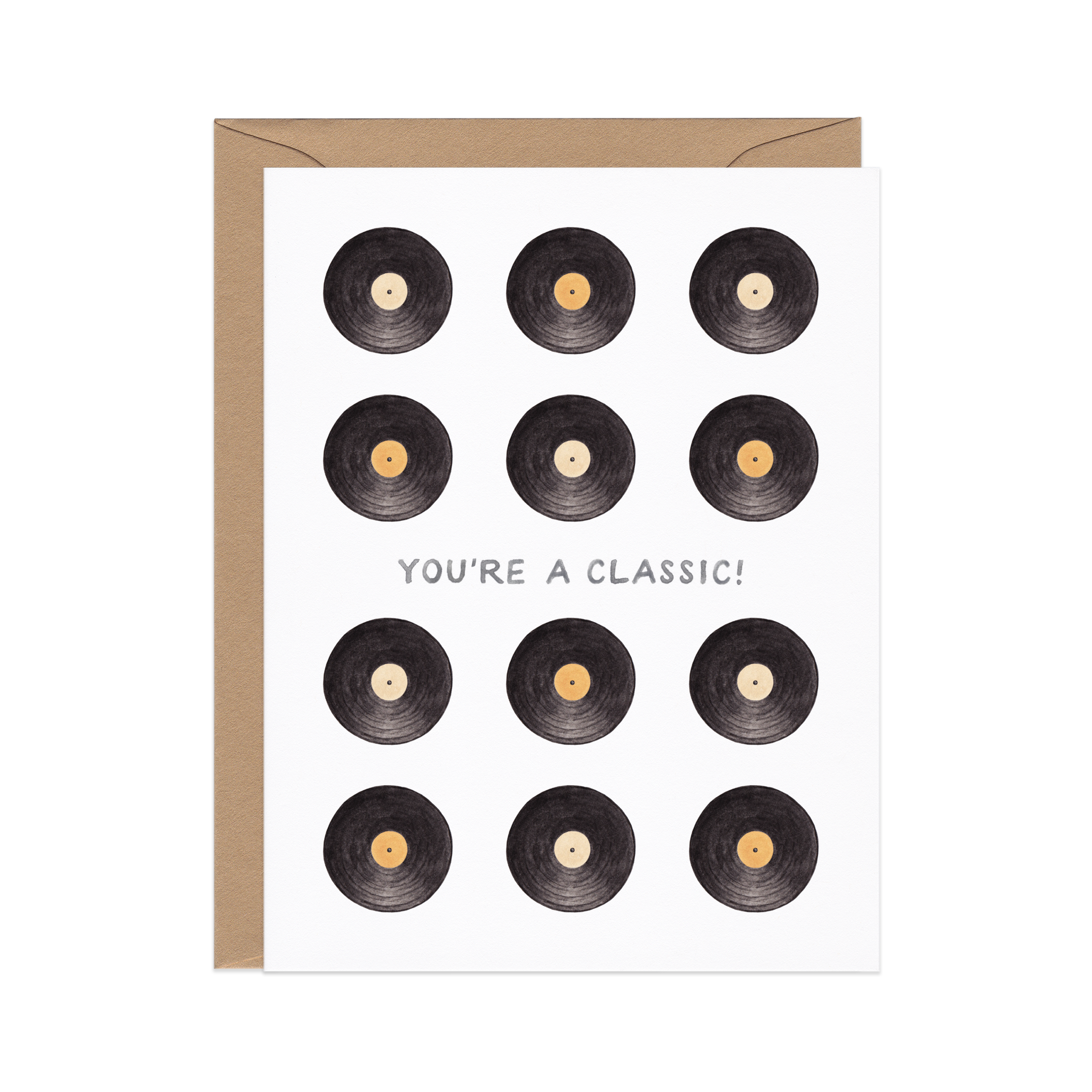Amy Zhang - You're A Classic — Vintage Music Pun Birthday Card