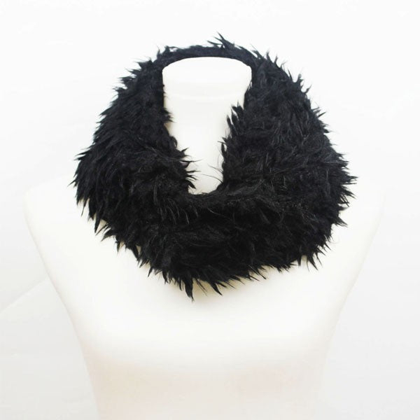 FURRY FAUX INFINITY SCARF