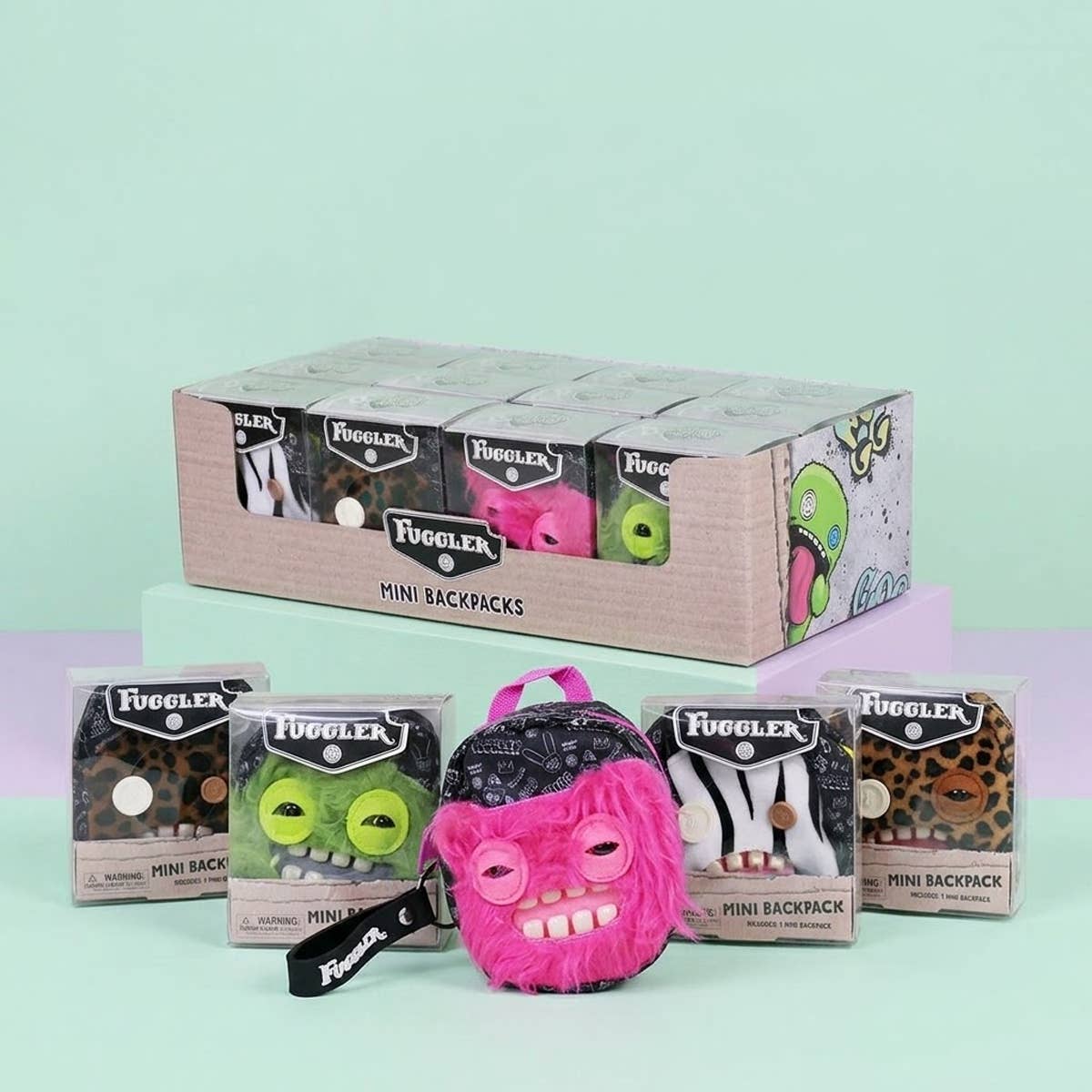 PINEAPPLE Beauty - UPD FG122 Fuggler Mini Backpack Clip Fur Trim - 12 pcs