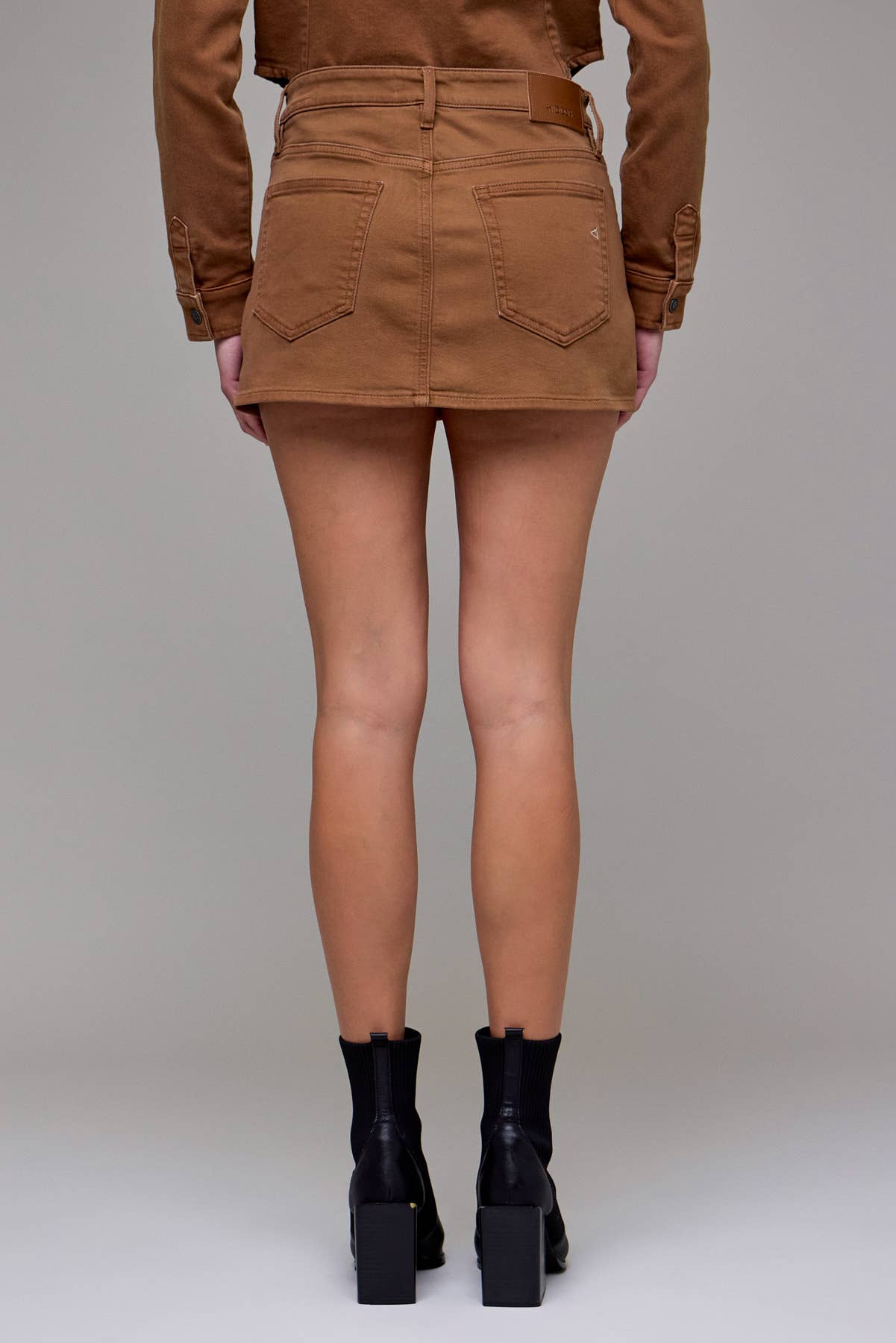 Hidden Jeans - Tawney Wash Micro Mini Stretch Skirt