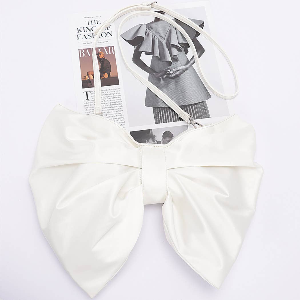 Satin Bow Style Crossbody Bag