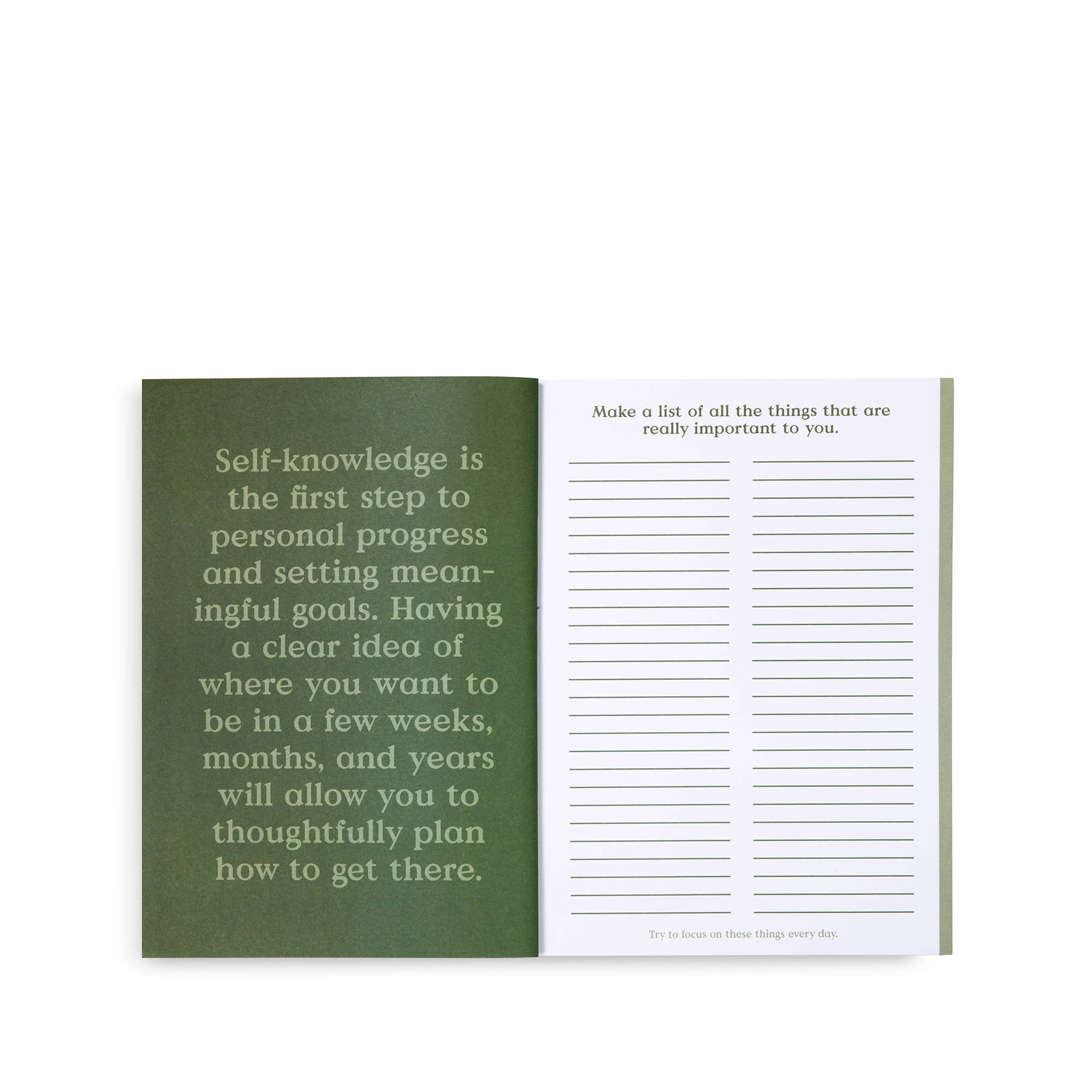 Ban.do - Wellness Workbook, Feel Your Best (Green)