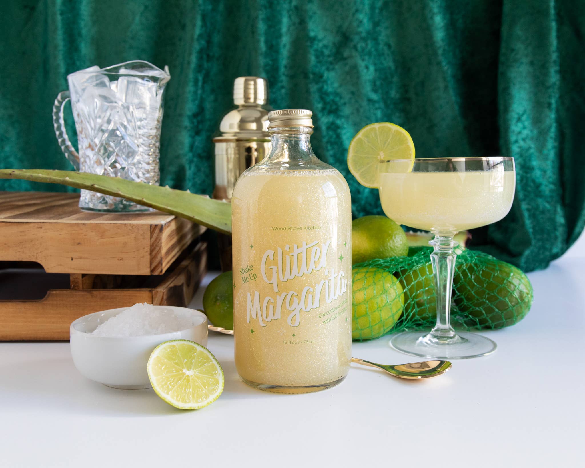 Wood Stove Kitchen - Glitter Margarita Mixer, 16 fl oz