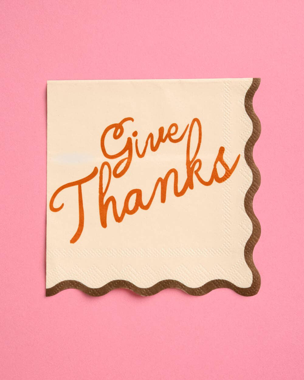 xo, Fetti - Give Thanks Cocktail Napkins | thanksgiving, fall, plaid