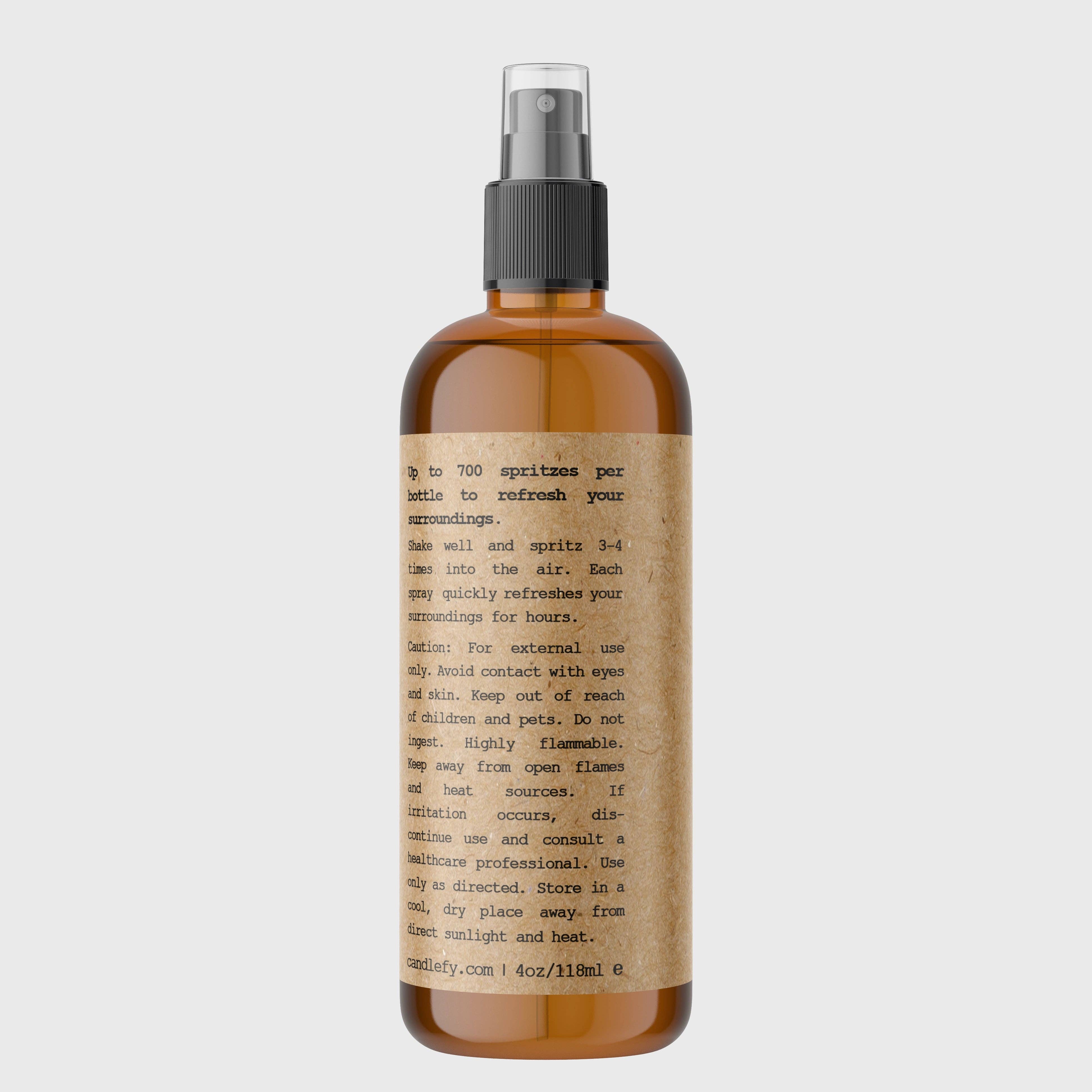 Candlefy - San Diego Room Spray | 4oz Amber Bottle with 700+ Pumps | Long-Lasting Home Fragrance Mist