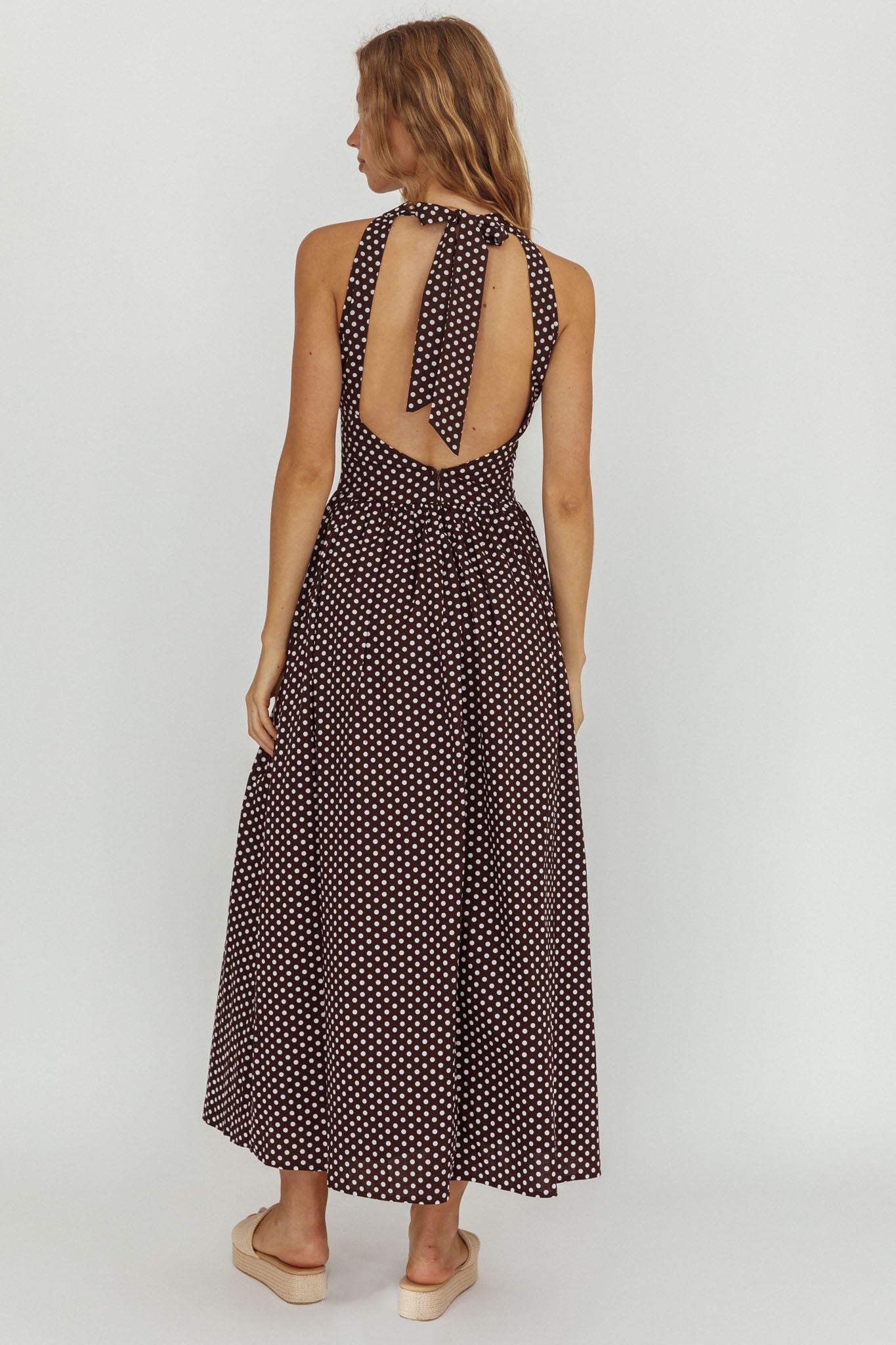 Polka Breeze Maxi Dress