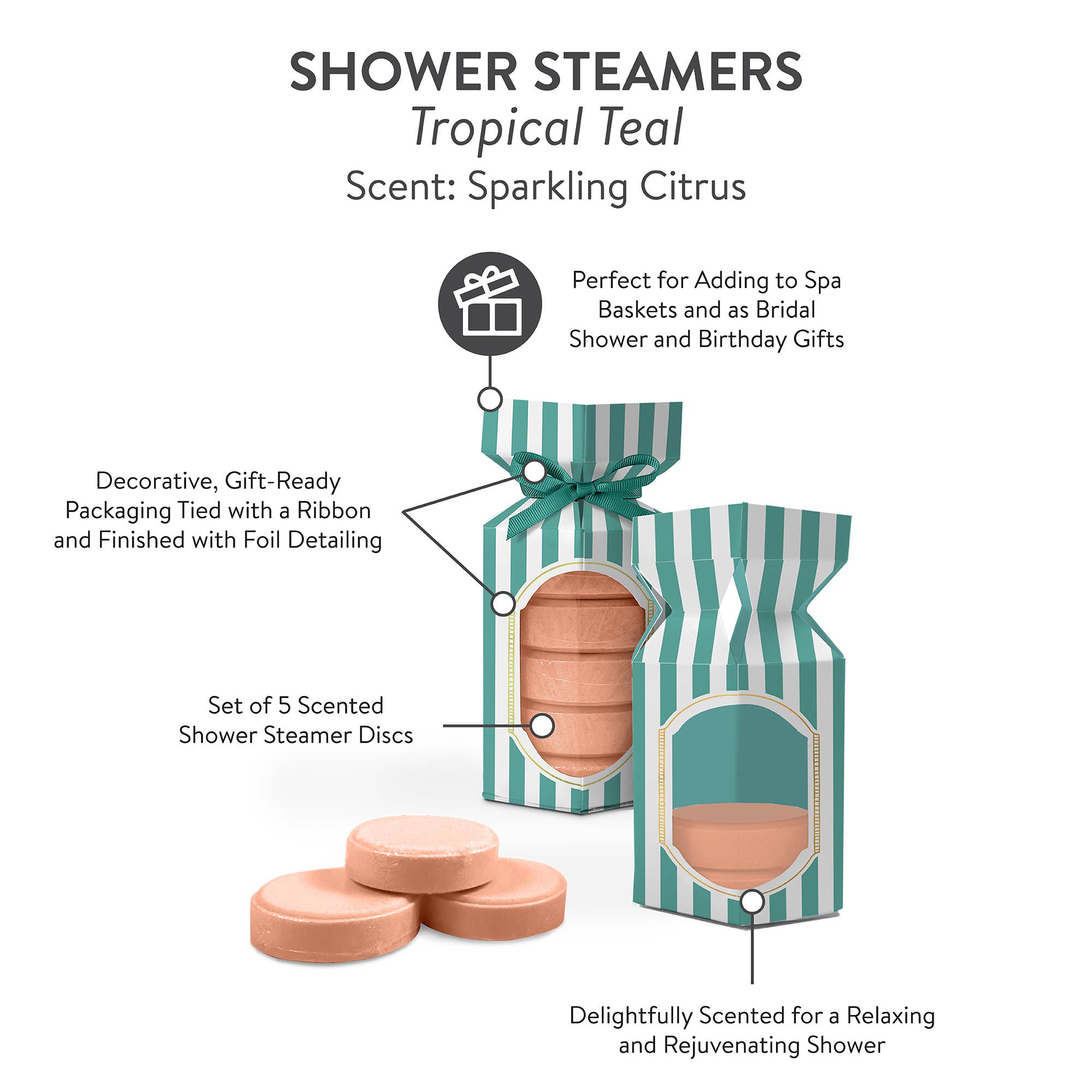 Studio Oh! - Petit Bonbon Tropical Teal Shower Steamers