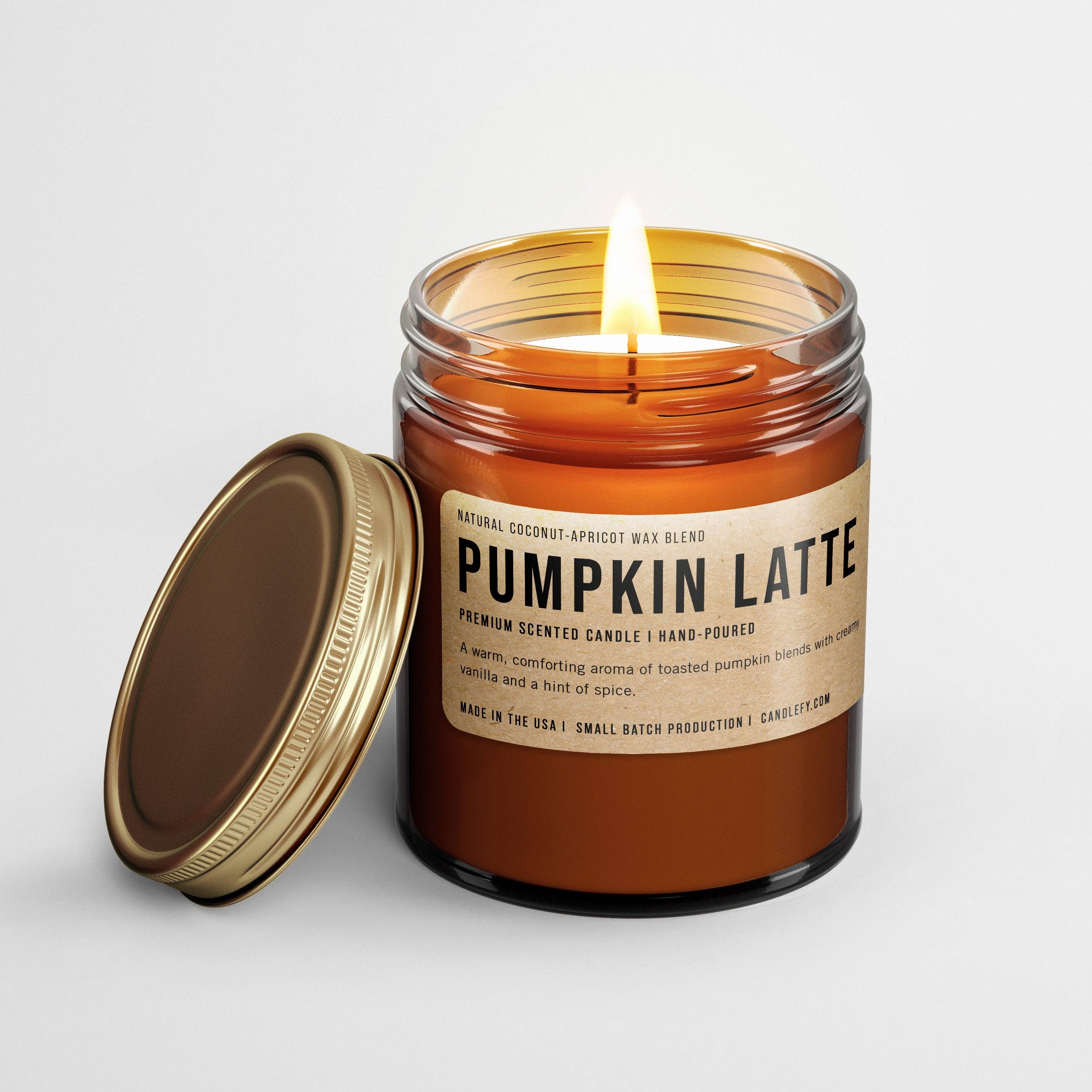 Candlefy - Pumpkin Latte Scented Candle: Fall Candle Collection