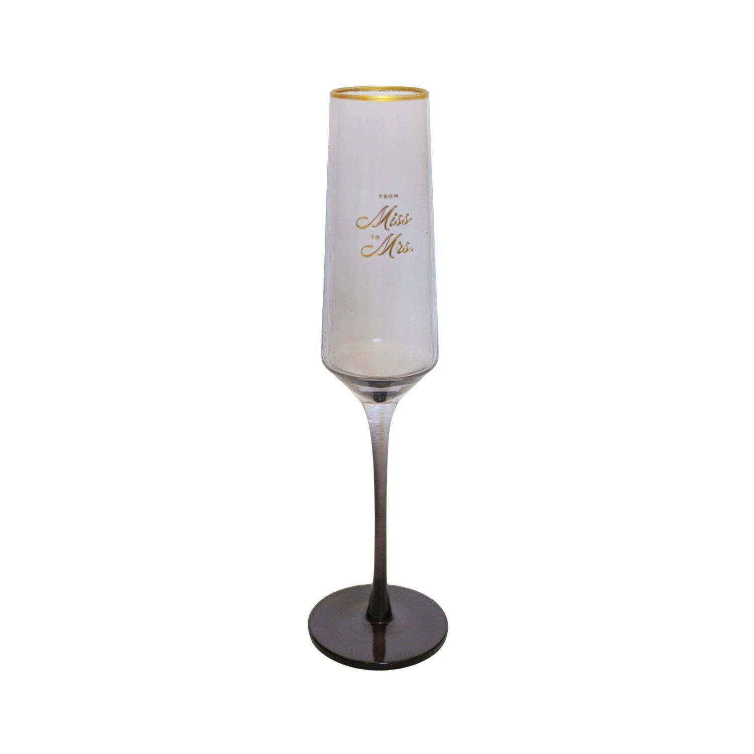 Emergency Confetti - Miss to Mrs Champagne Flute