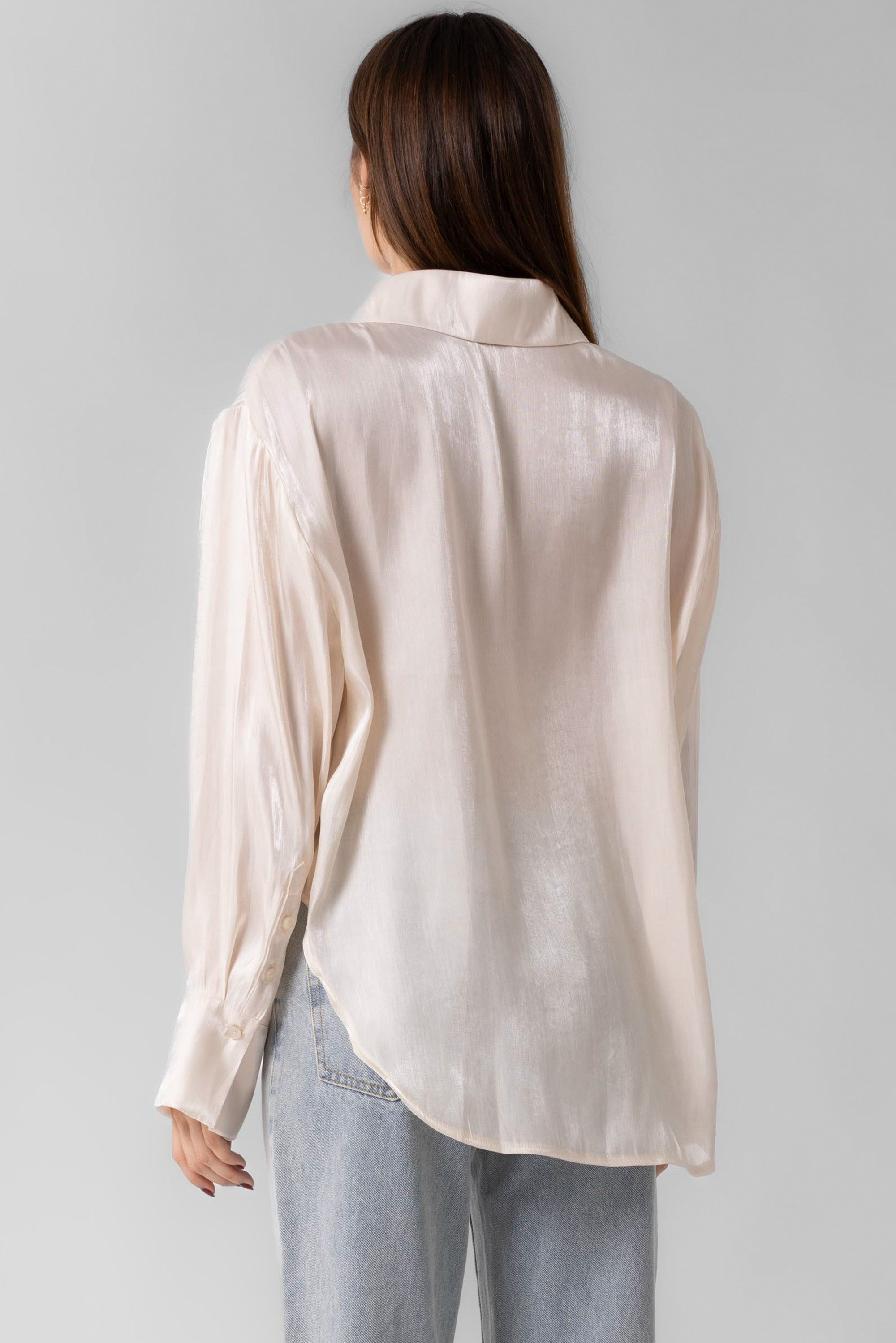 Silky Satin Button up