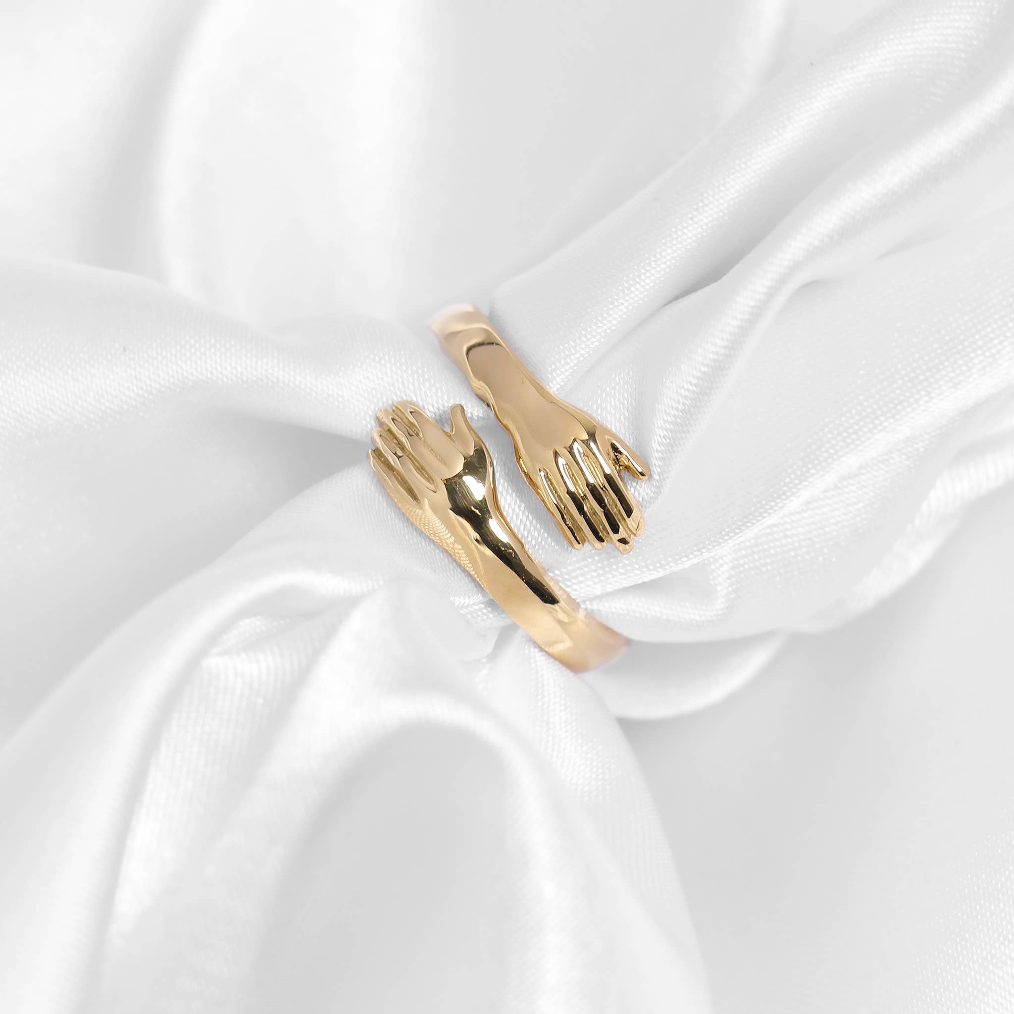WJW - 18K Gold PVD Stainless Steel Hug Ring