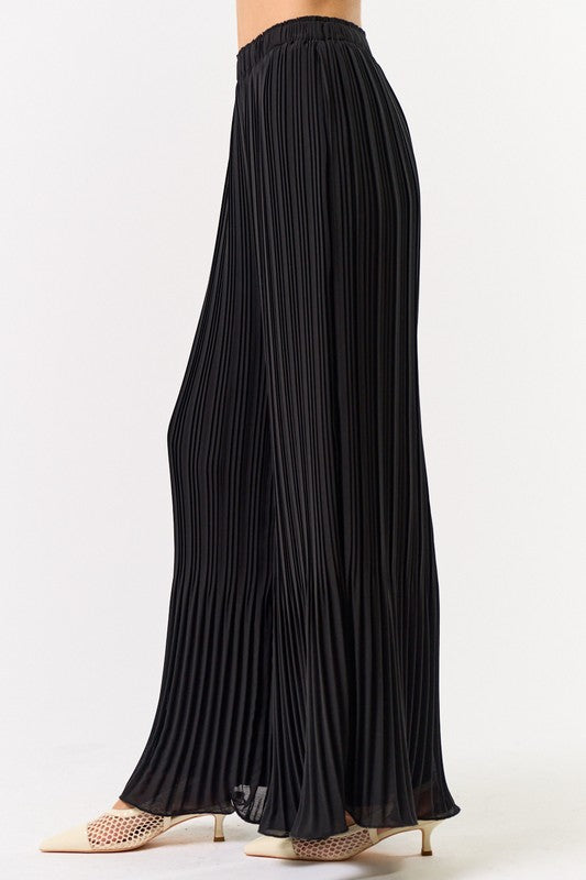 Pleated Flare Bottom