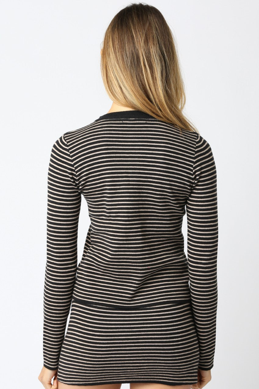 Greta Stripe Knit Top