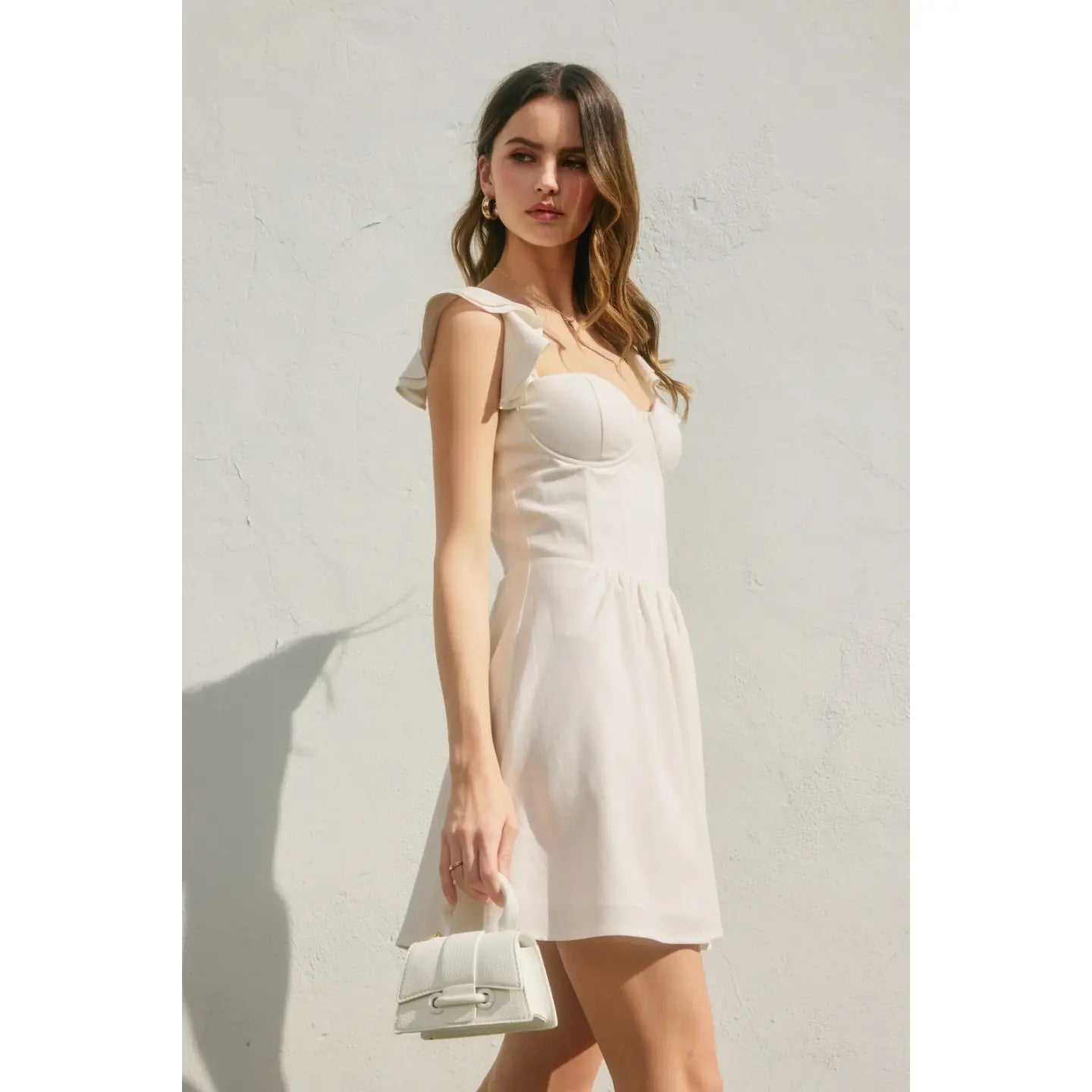 Heaven Sent Corset Flutter Mini Dress