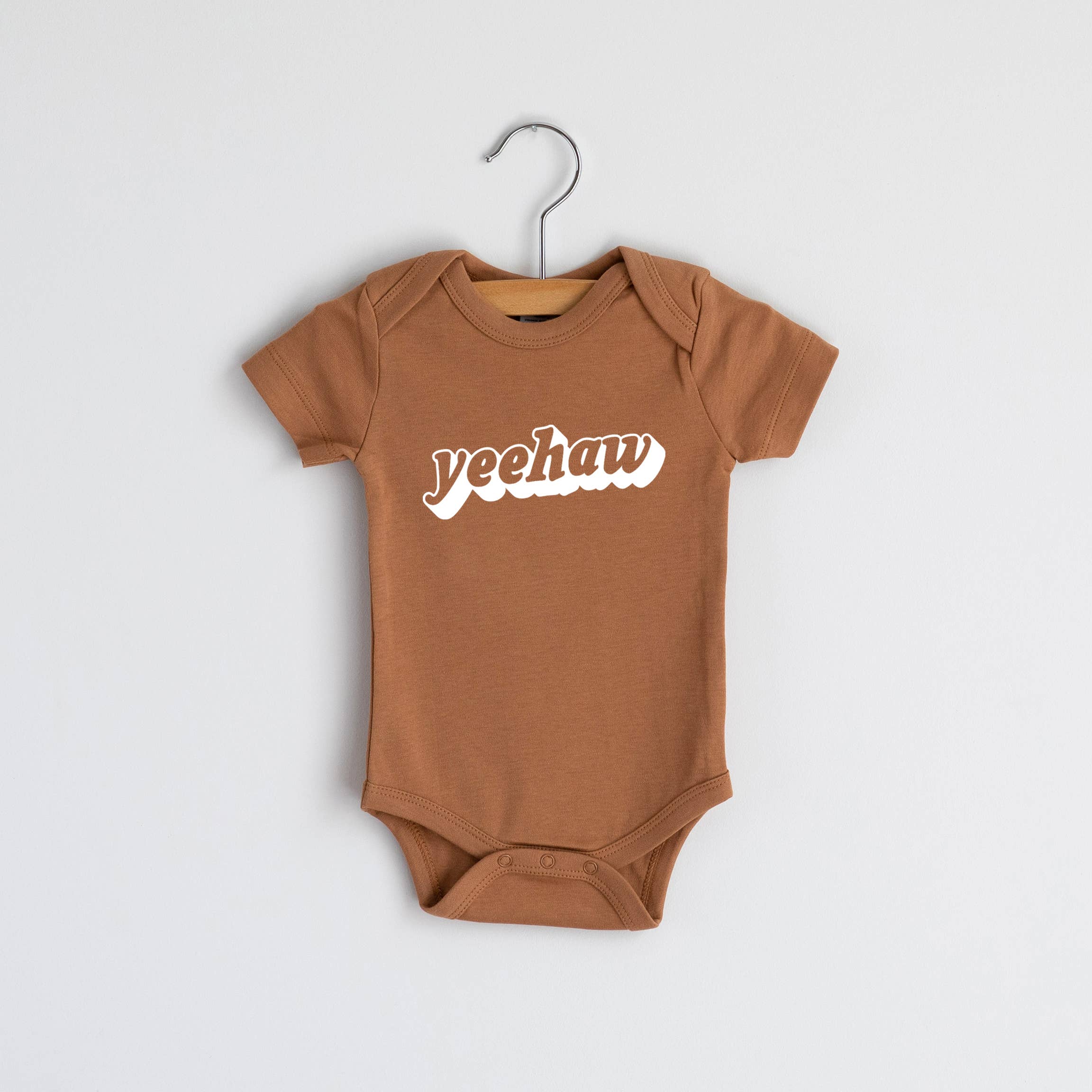 Gladfolk - Camel Organic Yeehaw Modern Baby Bodysuit