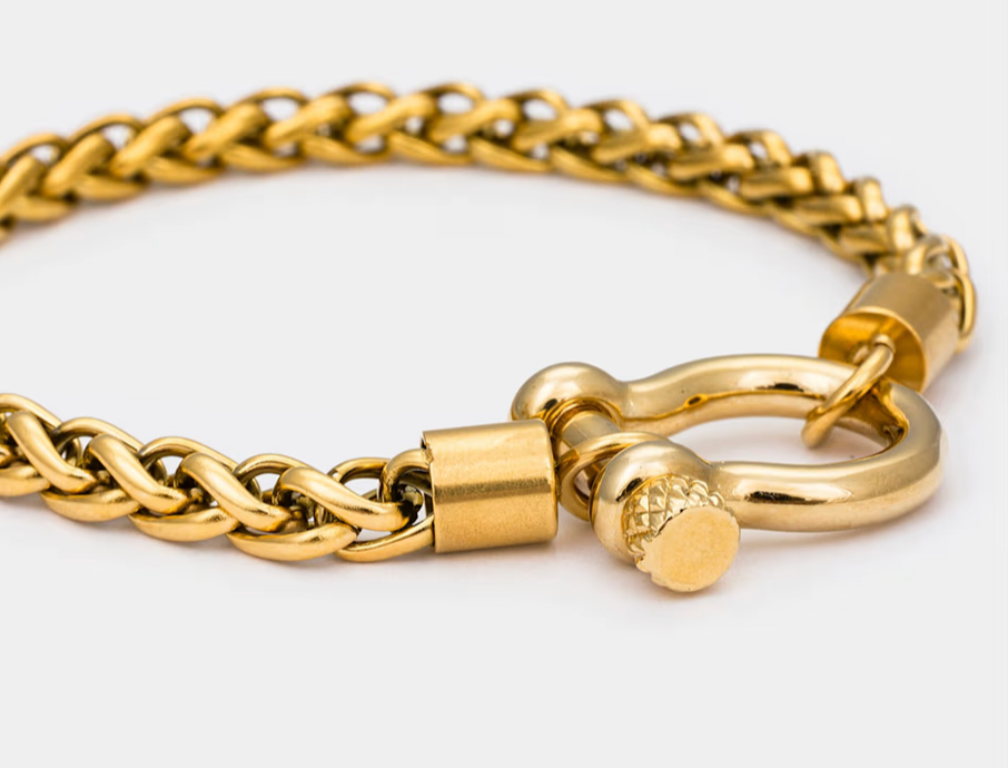 HoopLa - Horse Bit Carabiner Bracelet- Steel - Charm Bracelet