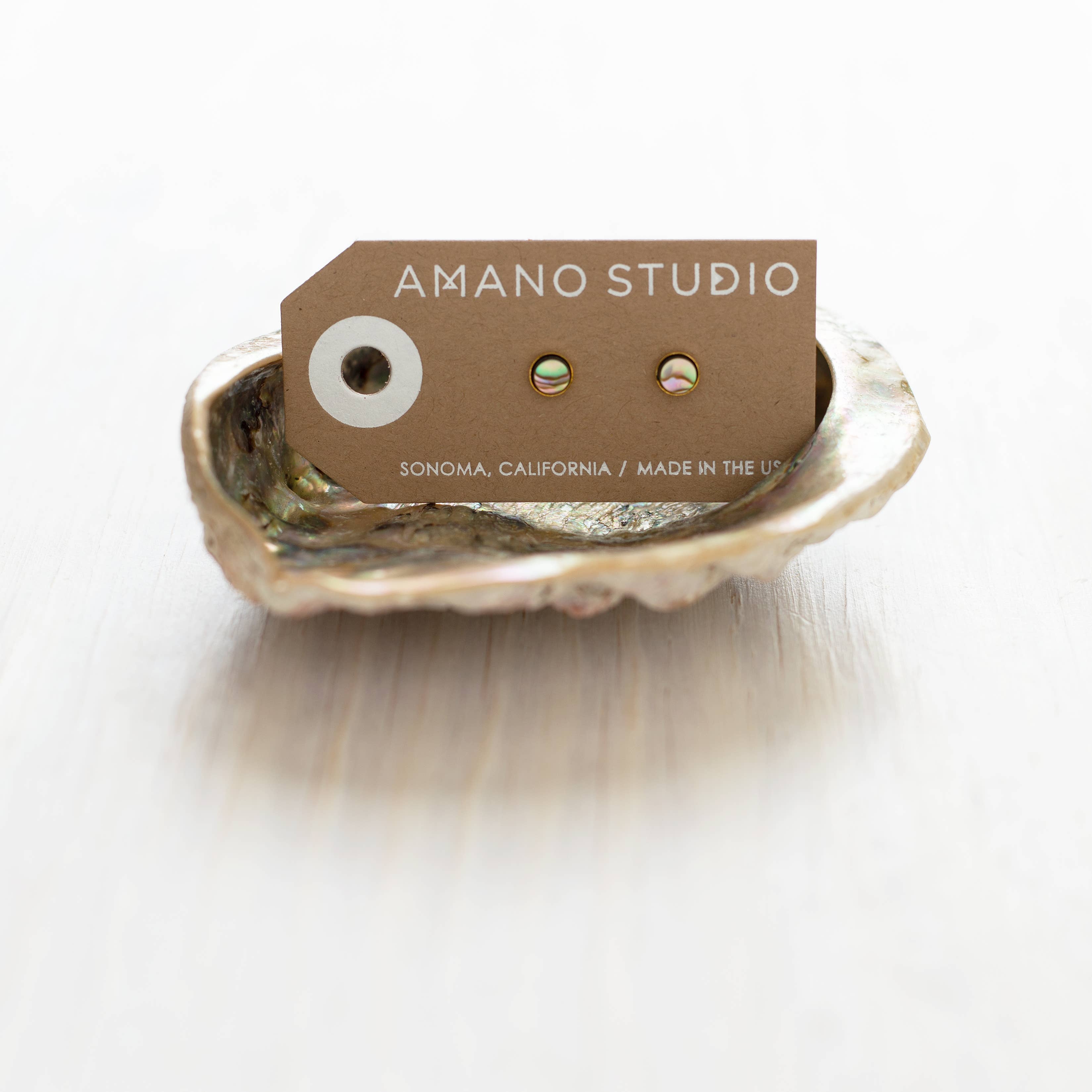 Amano Studio - 5mm Abalone Stud Earrings