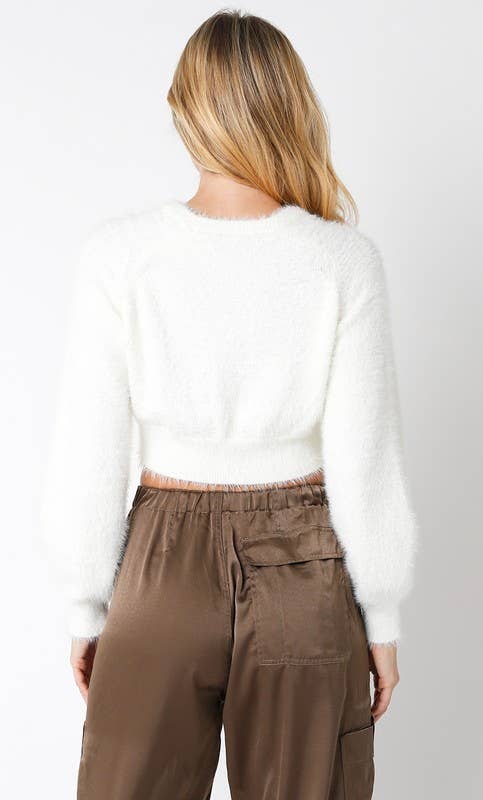 Olivaceous - Harlow Crop Sweater