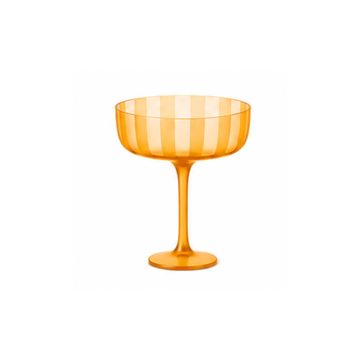 Emergency Confetti - Stripe Coupe Glass
