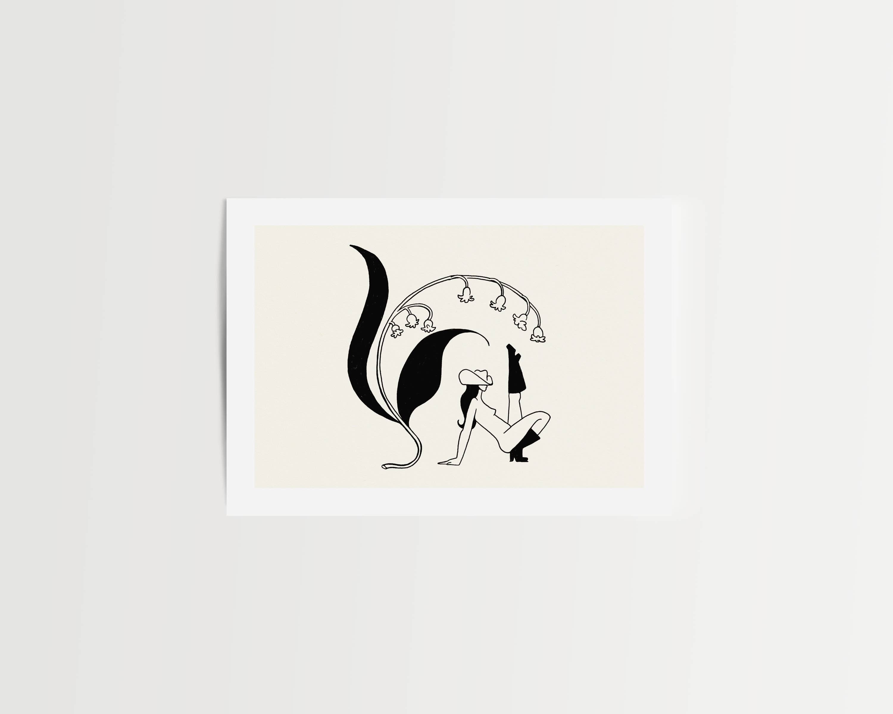 Tumbleweed Design Studio - Lily of the Valley Cowgirl & Botanical Western Giclée Print