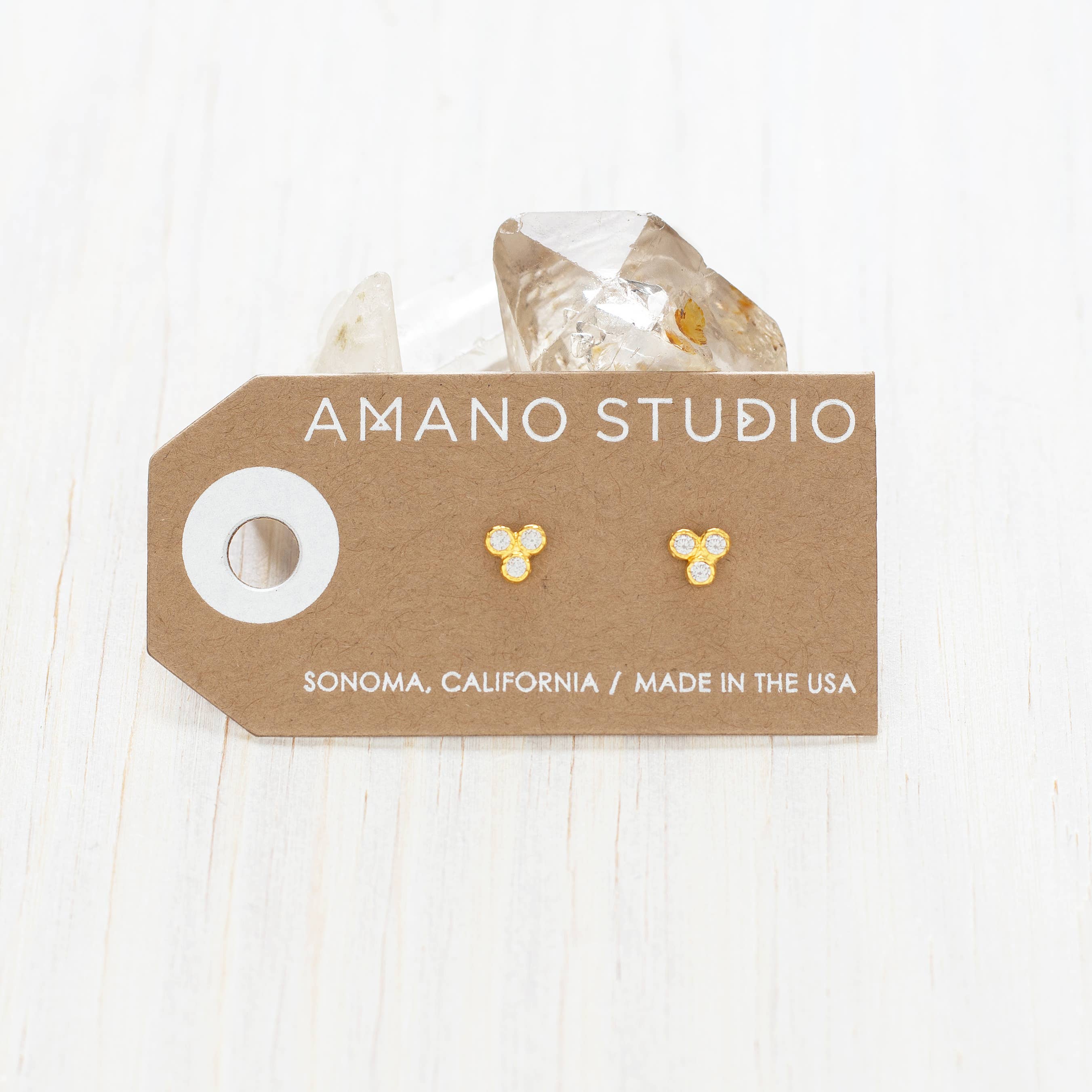 Amano Studio - Crystal Triangle Stud Earring