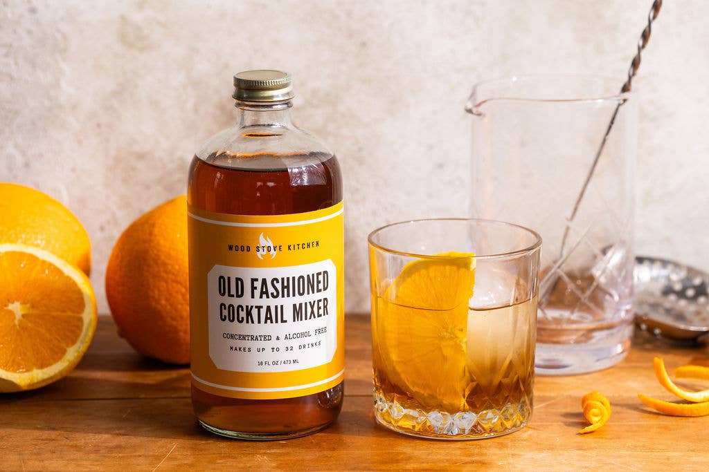 Wood Stove Kitchen - Old Fashioned Cocktail Syrup, 16 fl oz - for Cocktails and M