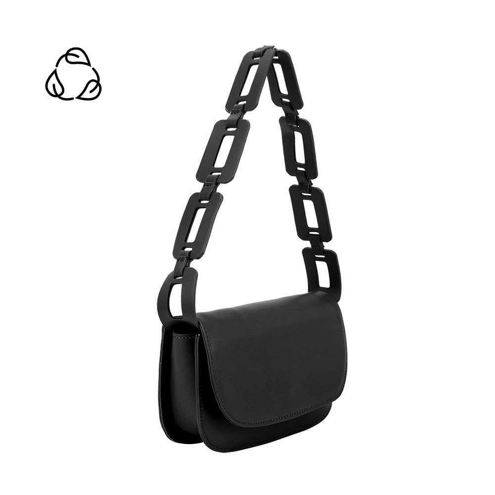 Melie Bianco - Inez Black Recycled Vegan Shoulder Bag