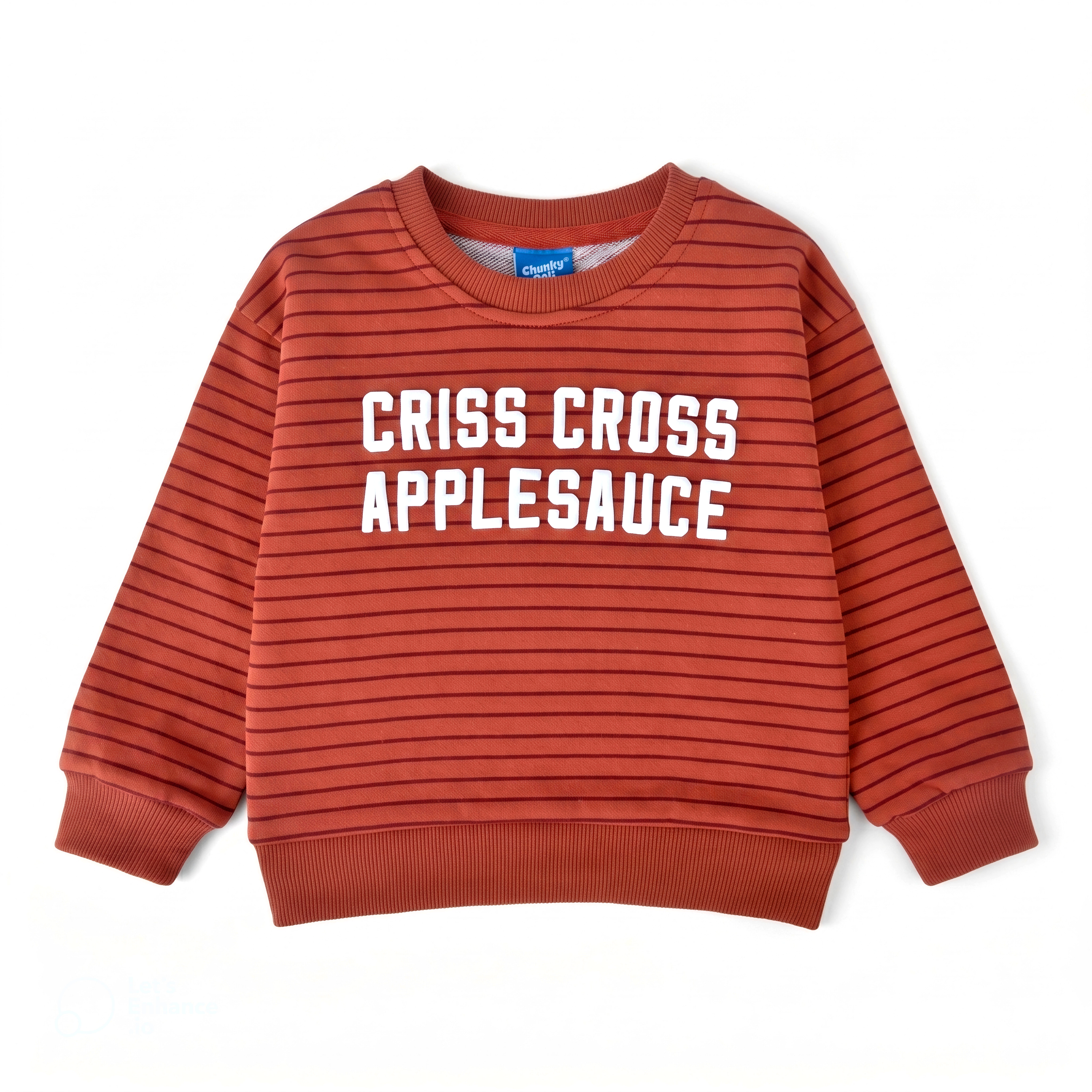 Chunky Deli - Criss Cross Applesauce Kids Crewneck Sweater