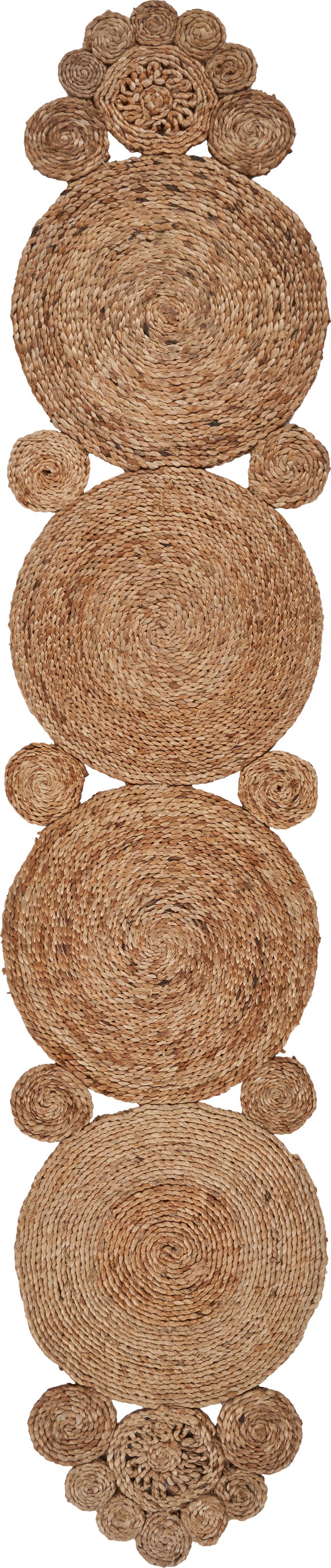 LR Home - Connected Jute Circles Table Runner
