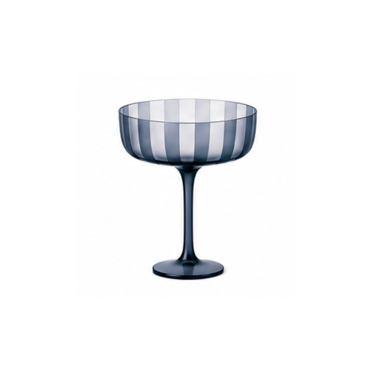 Emergency Confetti - Stripe Coupe Glass