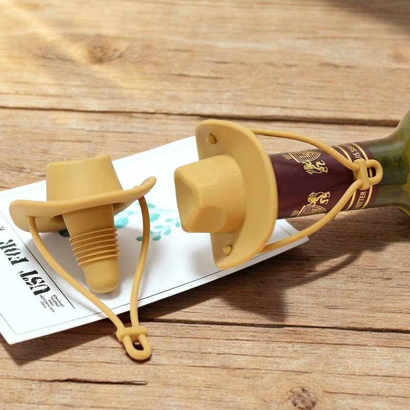 Homerely - Creative Silicone Cowboy Hat Wine Stopper