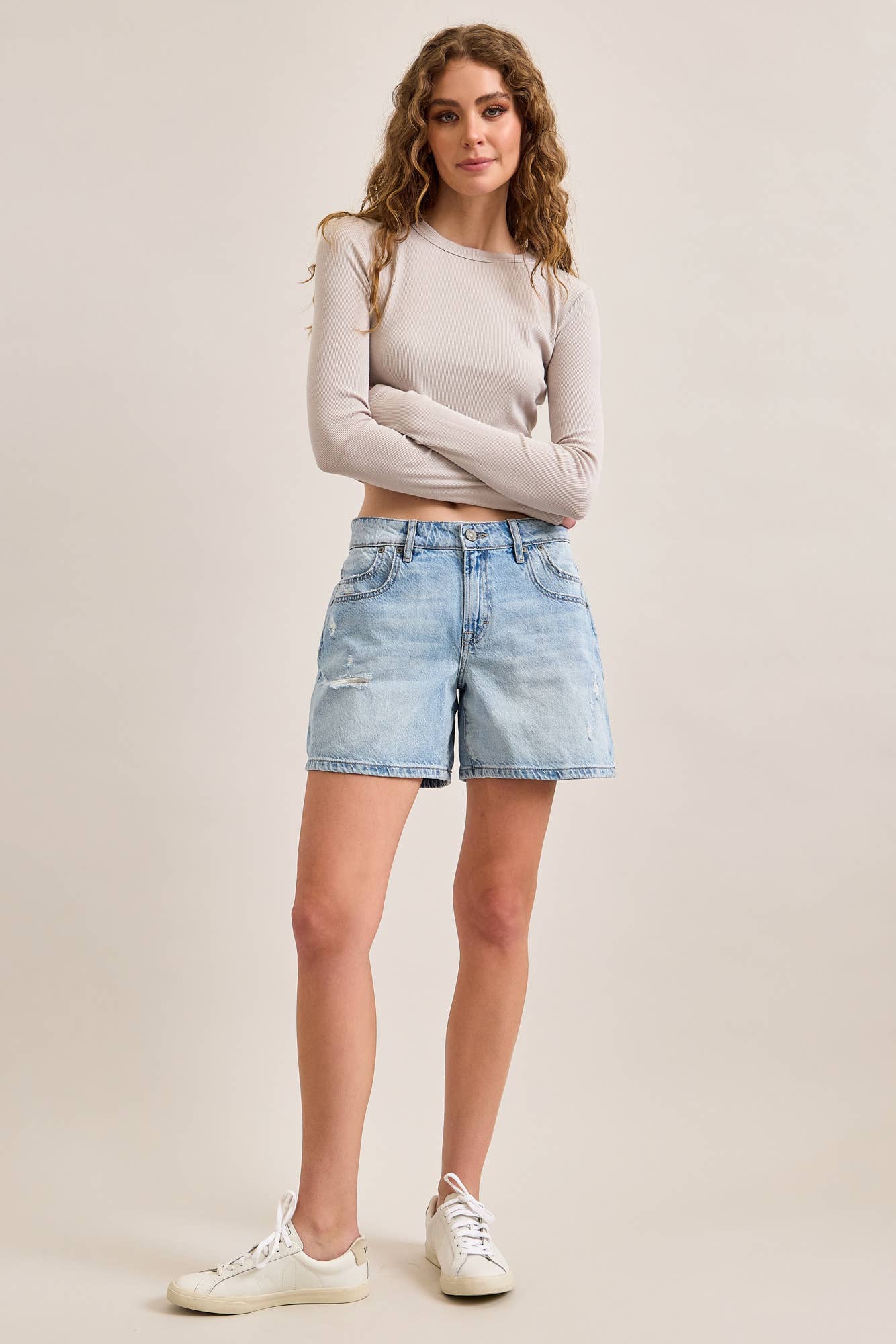 Hidden Jeans - 5” INSEAM MID-RISE SAMMIE BARREL SHORTS