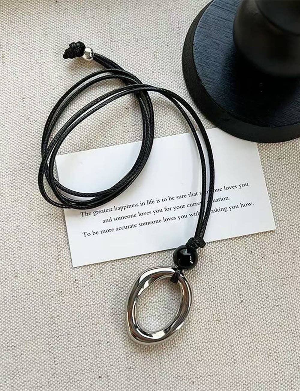 Dipped Shop - Casual Irregular Circle Pendant Statement Necklace 6W6JNC409L
