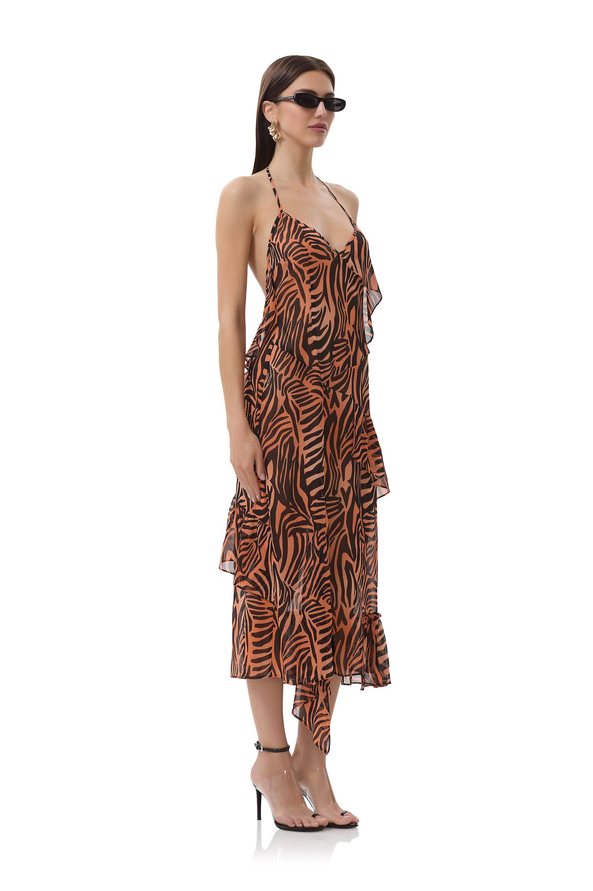 AFRM - Ware Dress - Ombre Zebra