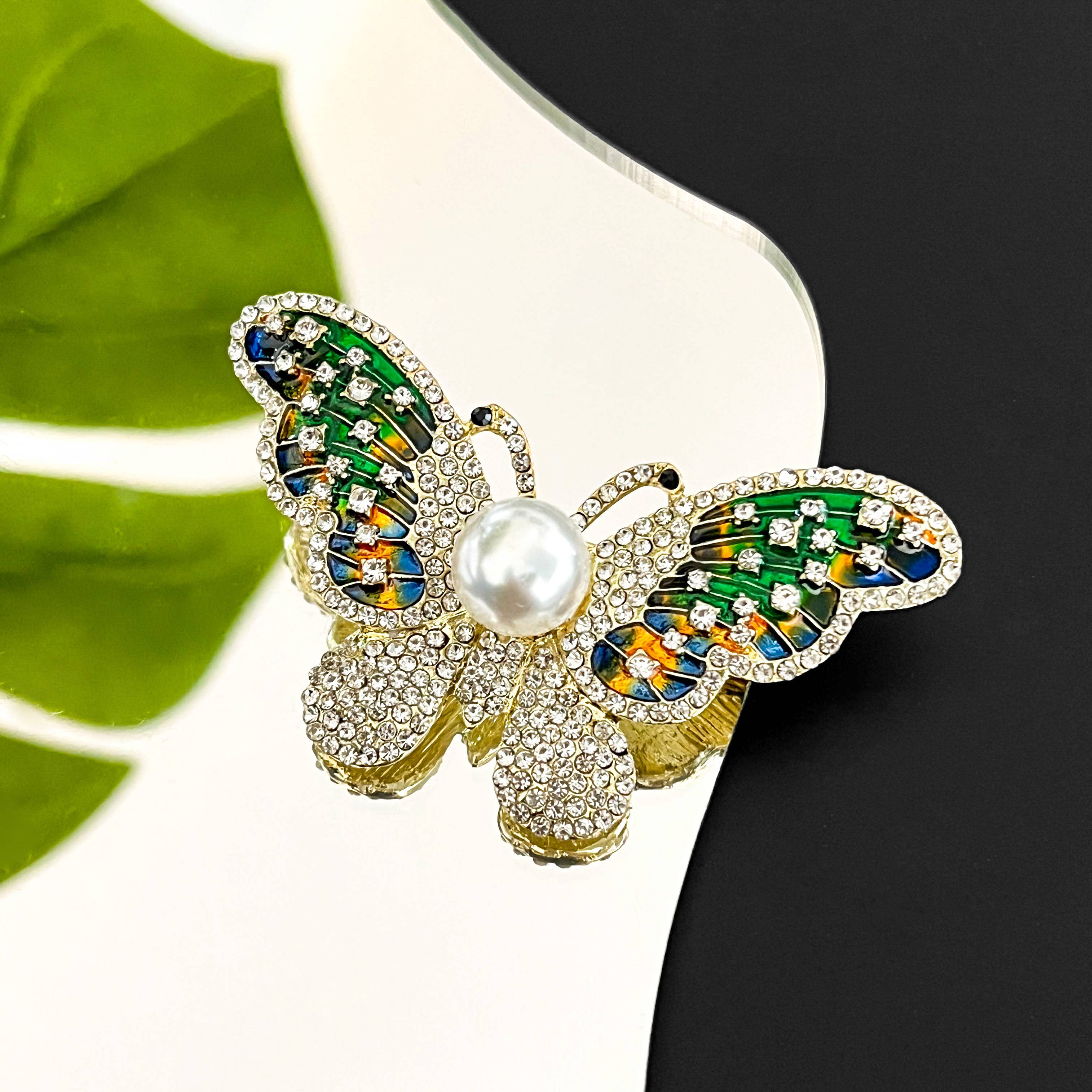 SoapElenGlen - Luxury Butterfly Brooch, Elegant Statement Pin