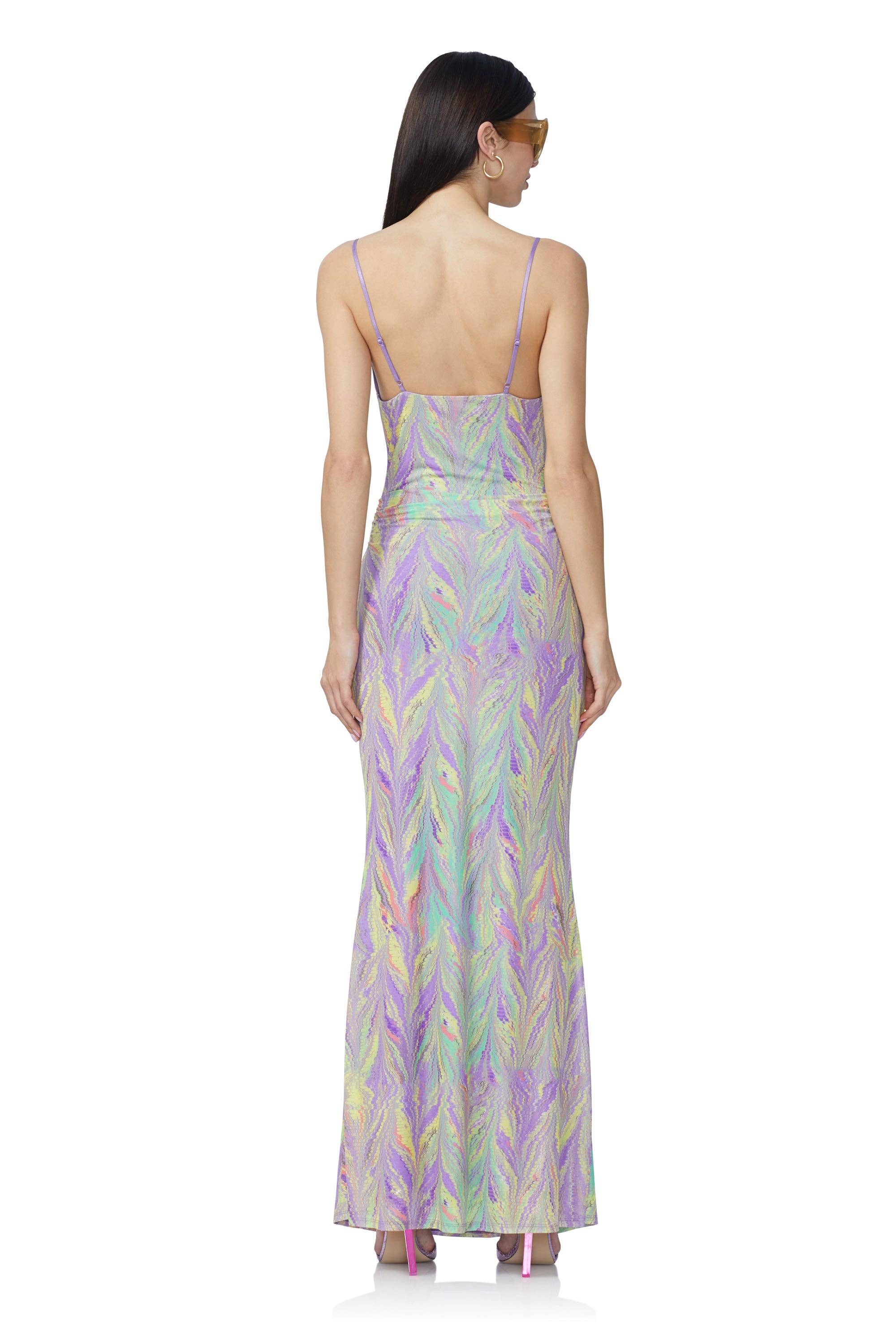 AFRM - Gillian Maxi Dress - Neon Citrus Swirl