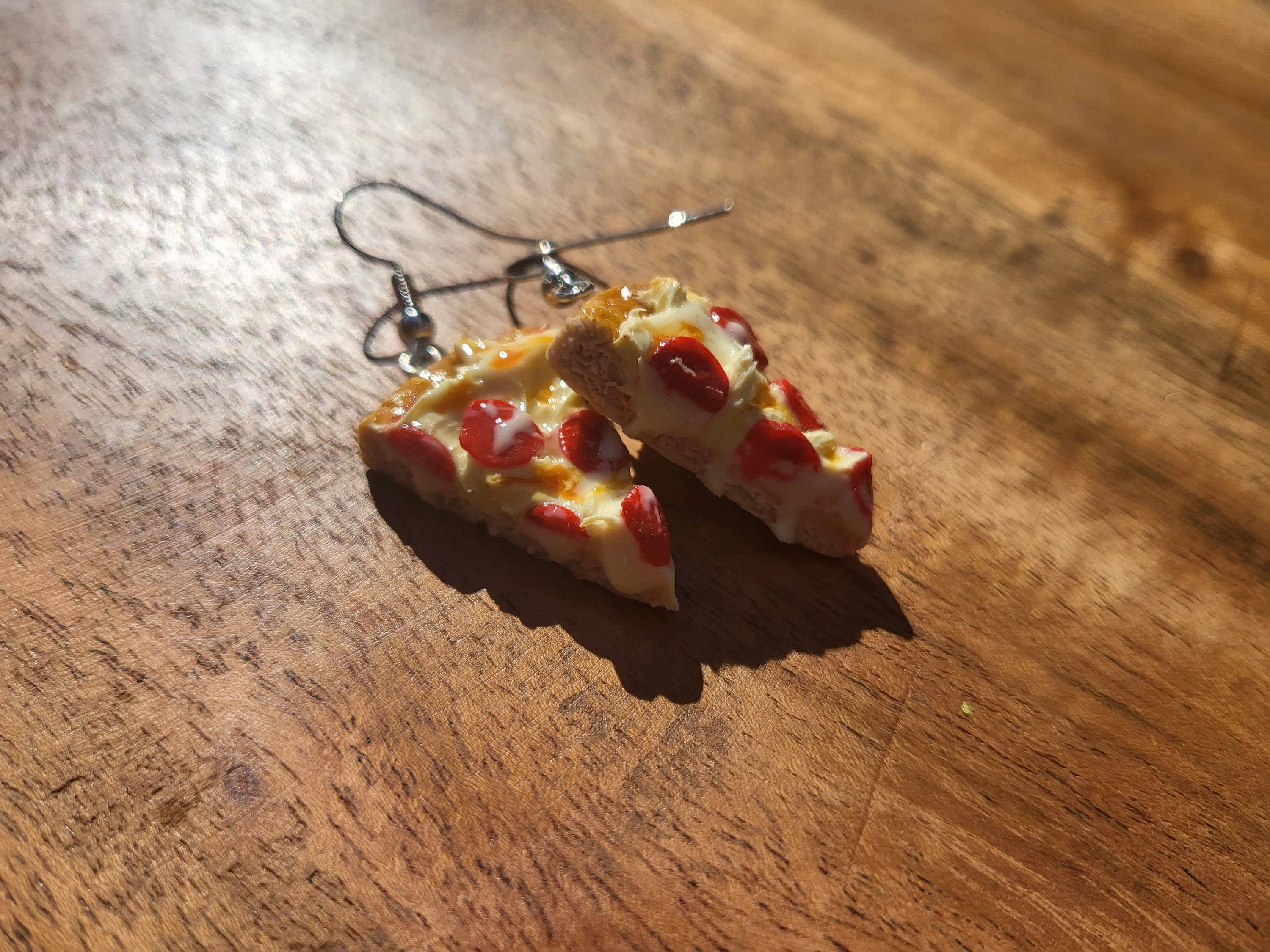 Pepperoni Pizza Earrings, Pizza Earrings, Cheese Pizzas