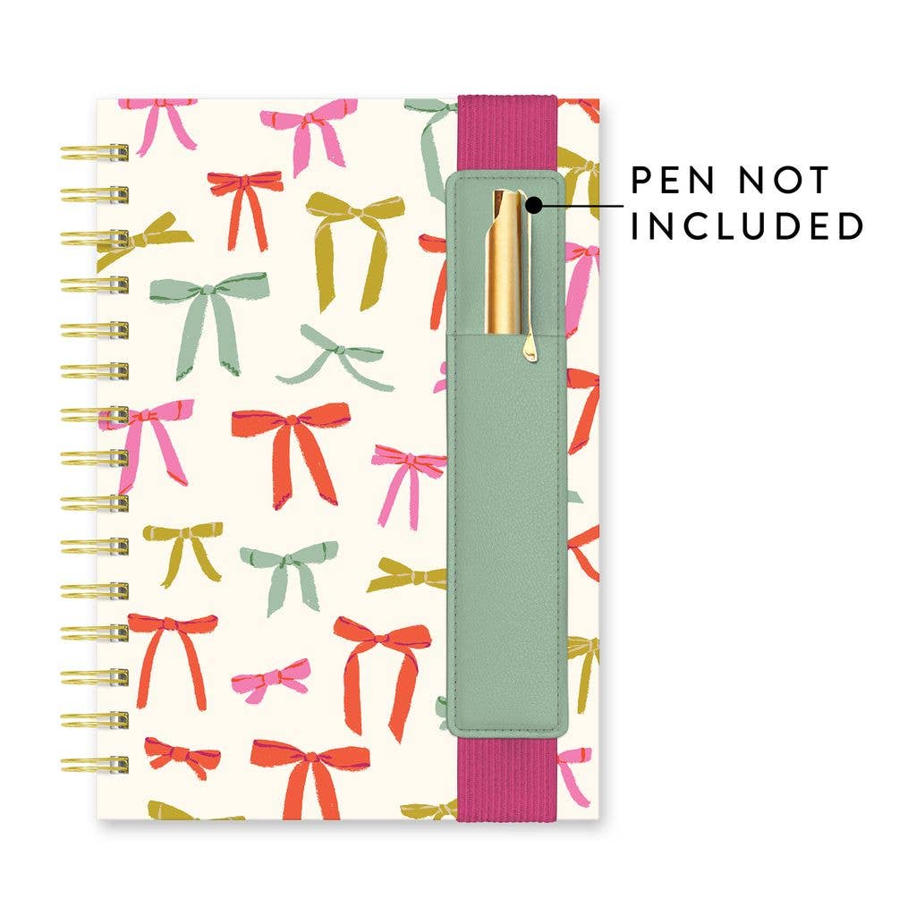 Studio Oh! - Put a Bow on It Oliver Notebook with Pen Pocket