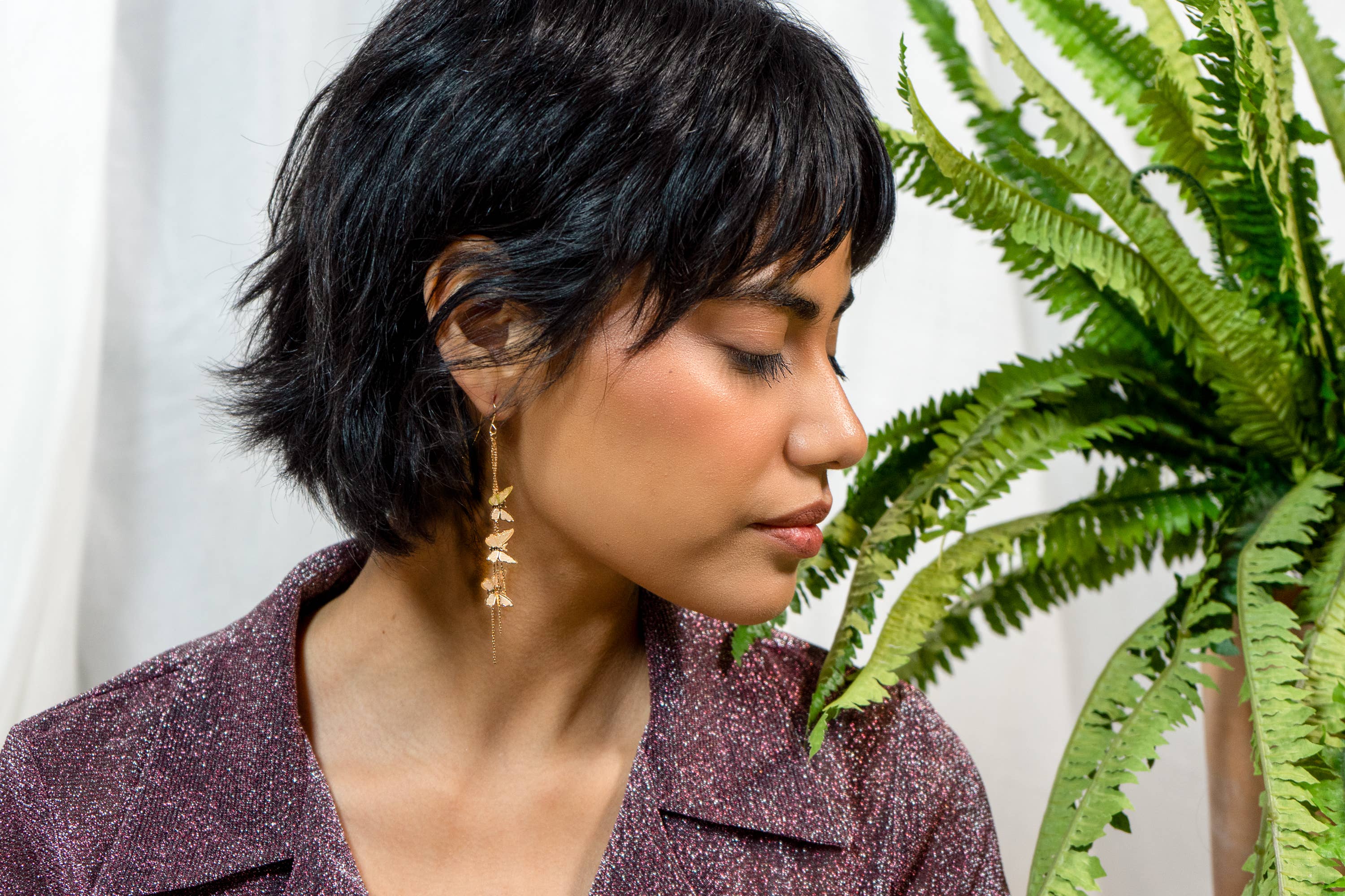 Peter and June - Give Me Butterflies Earring - 18K Gold Plated