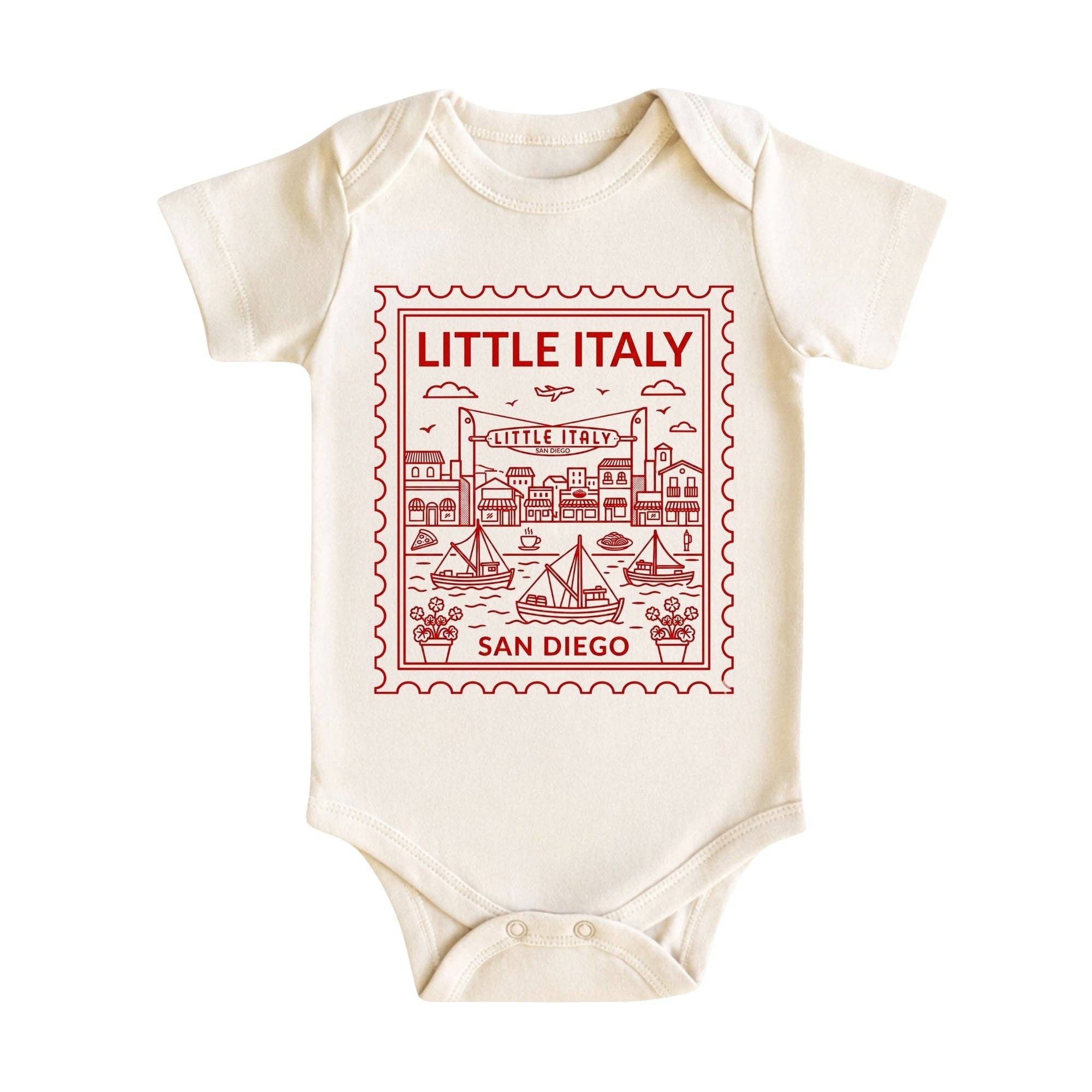 EnjoyMyDesign - Little Italy San Diego Baby Bodysuit or T-Shirt – California Kids Gifts