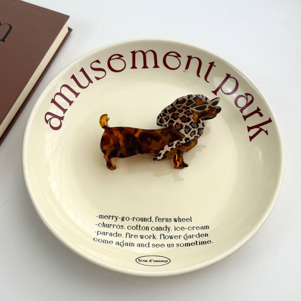 SoapElenGlen - Whimsical Dachshund in Outfits Hair Claws